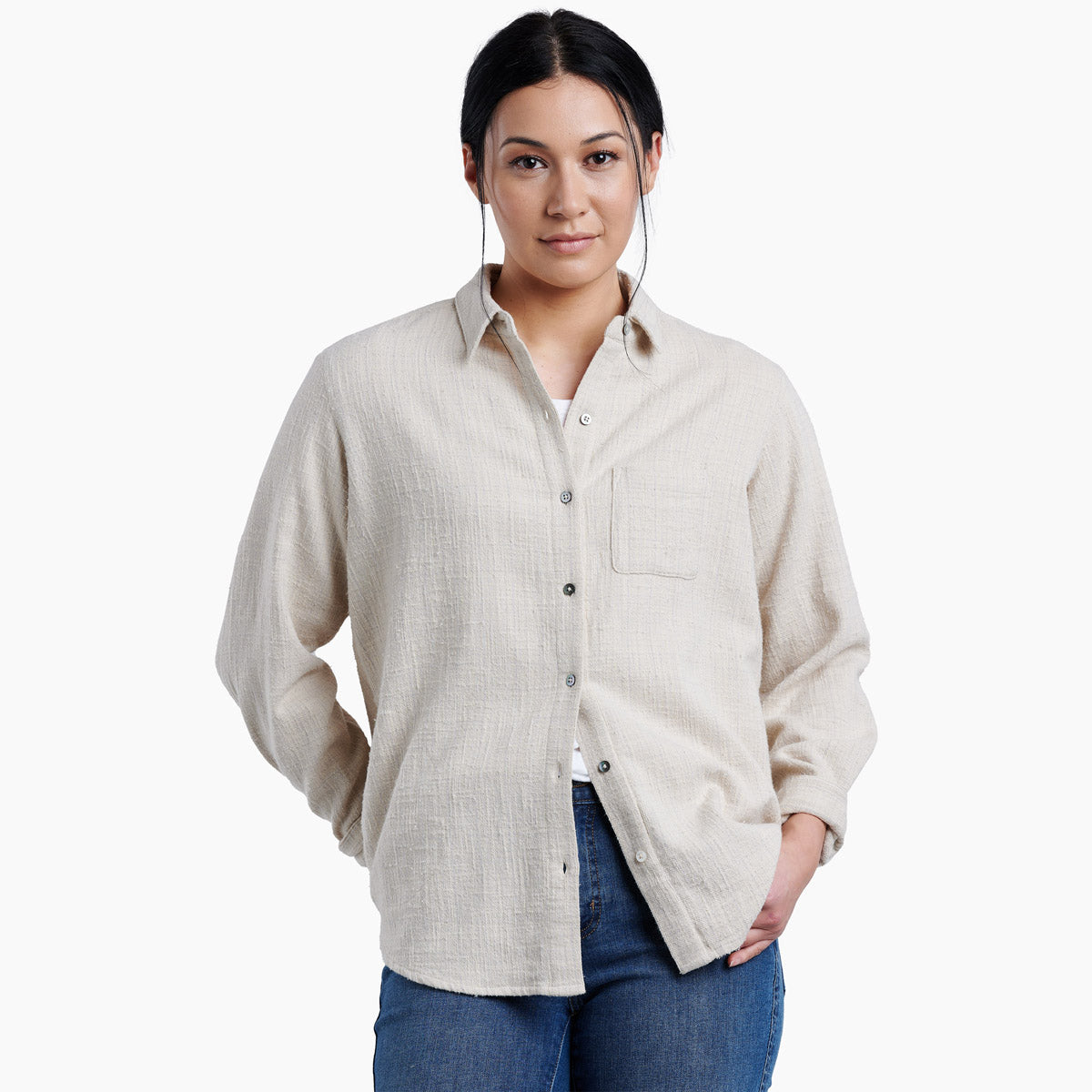 Kuhl Women's Avery Long Sleeve Stone