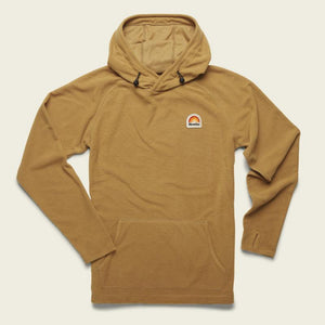Howler Brothers Mens Palo Duro Grid Fleece Hoodie DIJ Colonel ustard / M