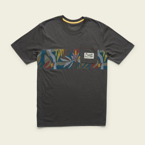 Howler Brothers Mens Select Pocket T-Shirt ANT Savannah Stripe: Antique Black
