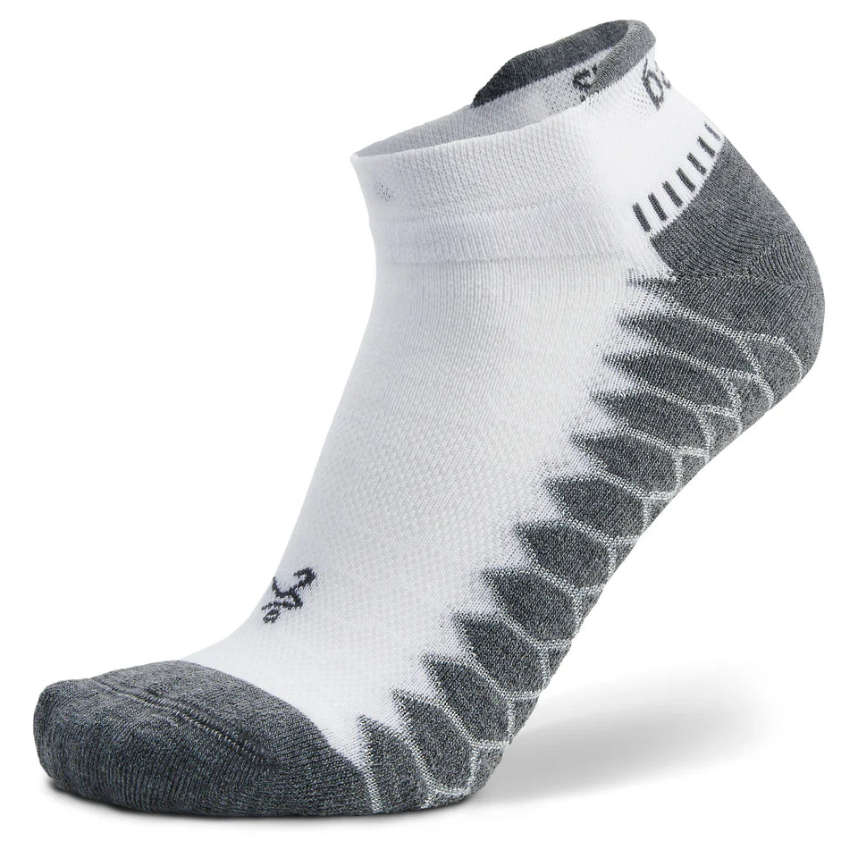 Balega Silver No Show White