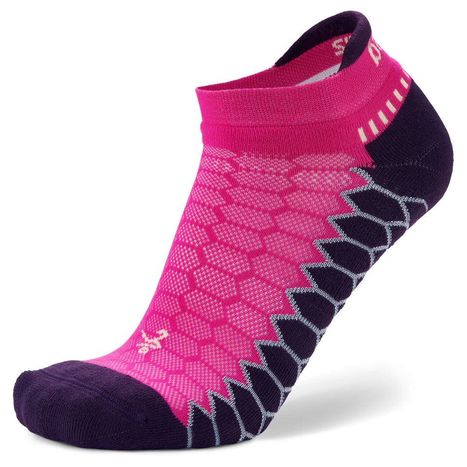Balega Silver No Show Electric Pink