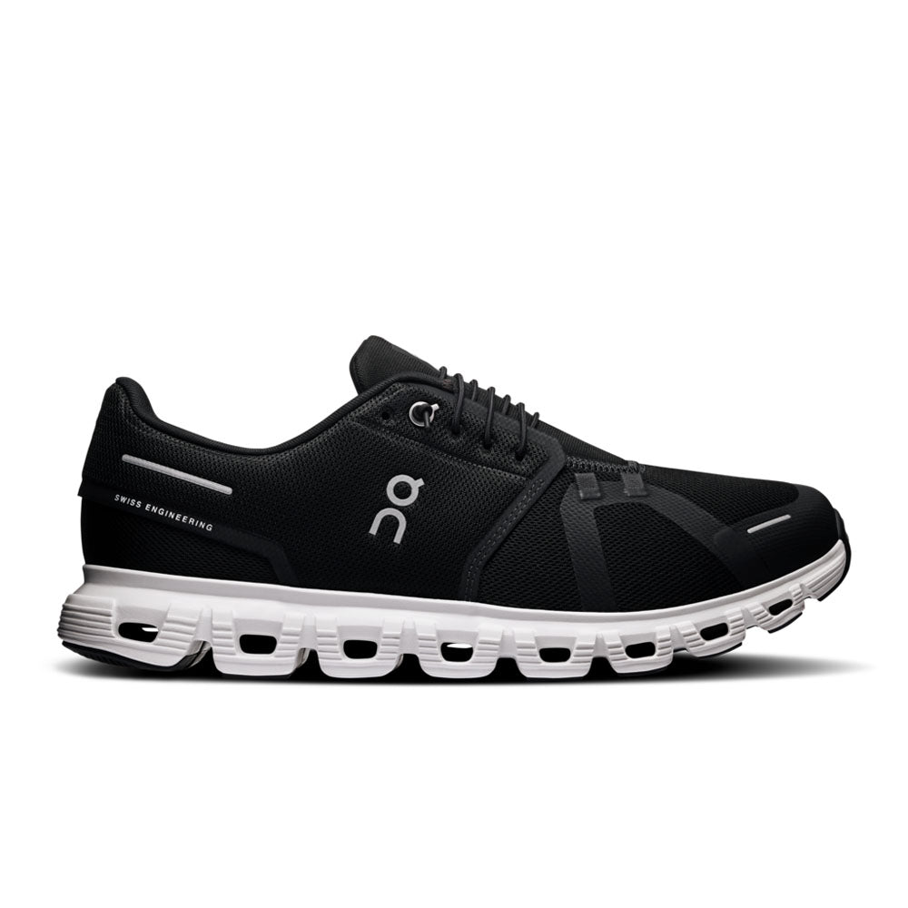 On Running Mens Cloud 6 Wide Black | White