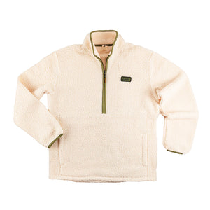 Fayettechill Mens Wailer Half Zip Pearled Ivory