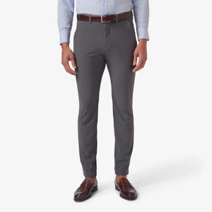 Mizzen+Main Men's Helmsman Chino Pant 30" Charcoal Solid