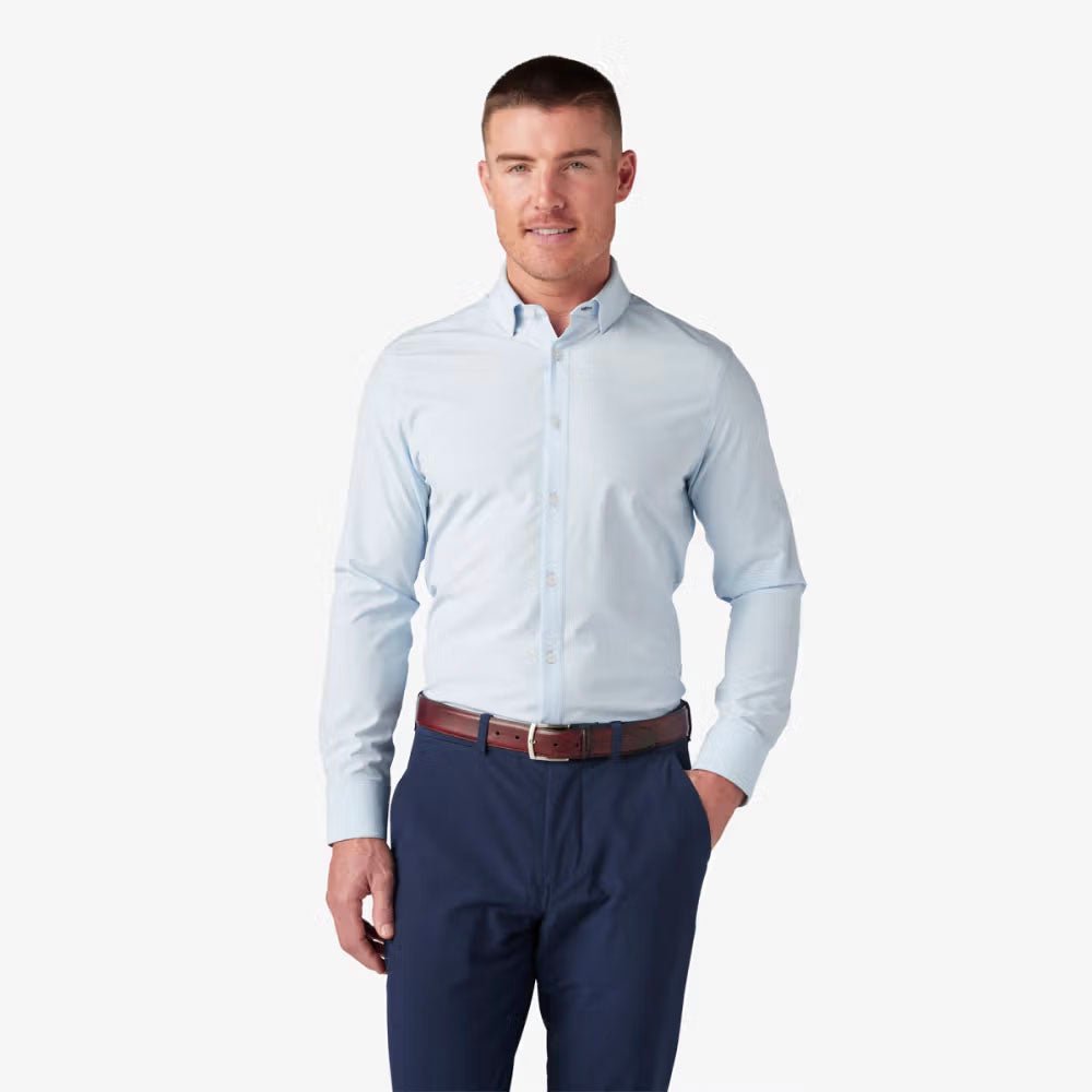 Mizzen+Main Men's Leeward Dress Shirt Light Blue