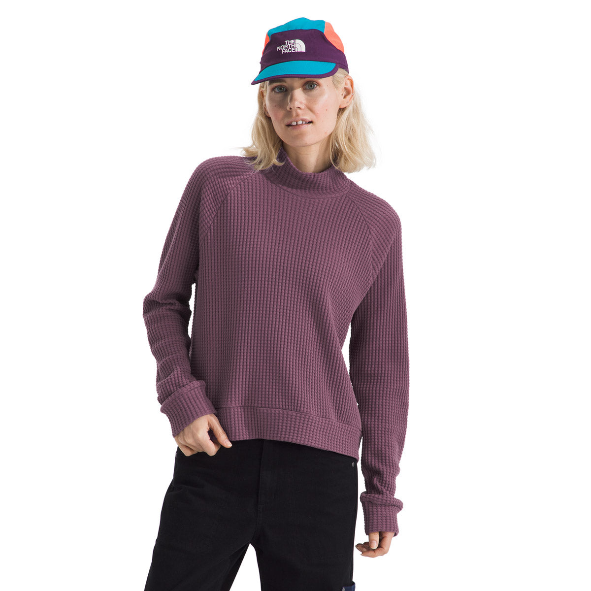 The North Face Women's L/S Mock Neck Chabot Midnight Mauve