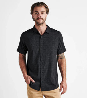 Roark Mens Bless Up Breathable Stretch Shirt Black
