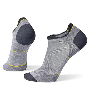 Smartwool Men's Run Zero Cushion Low Ankle Socks Light Gray