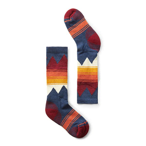 Smartwool Kids' Ski Light Cushion Over The Calf Socks Alpine Blue