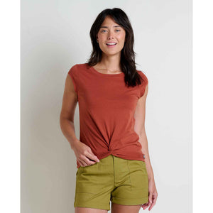Toad&Co. Womens Anza Short Sleeve Shirt Cinnamon
