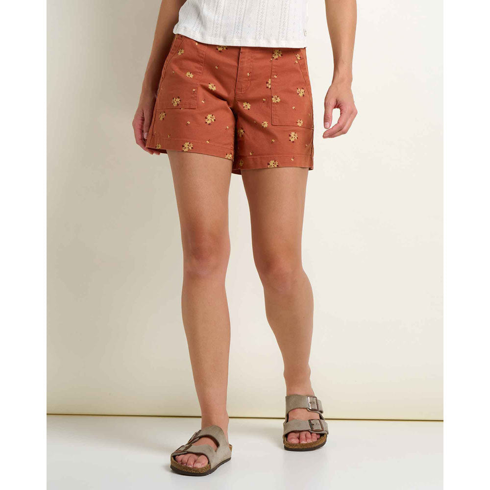 Toad&Co. Womens Earthworks Camp Short Copper Print