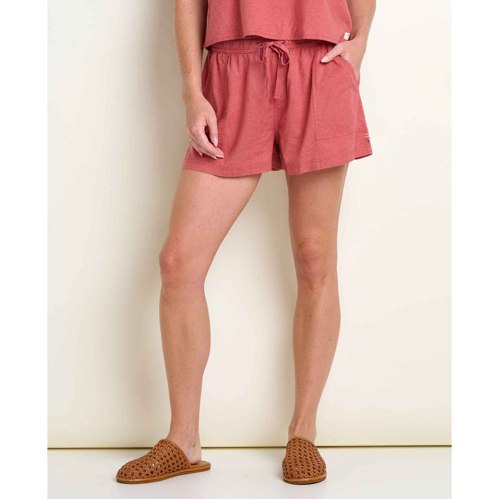Toad&Co. Womens Taj Hemp Pull-On Short Dusty Cedar