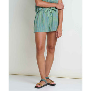 Toad&Co. Womens Taj Hemp Pull-On Short Sagebrush Dobby