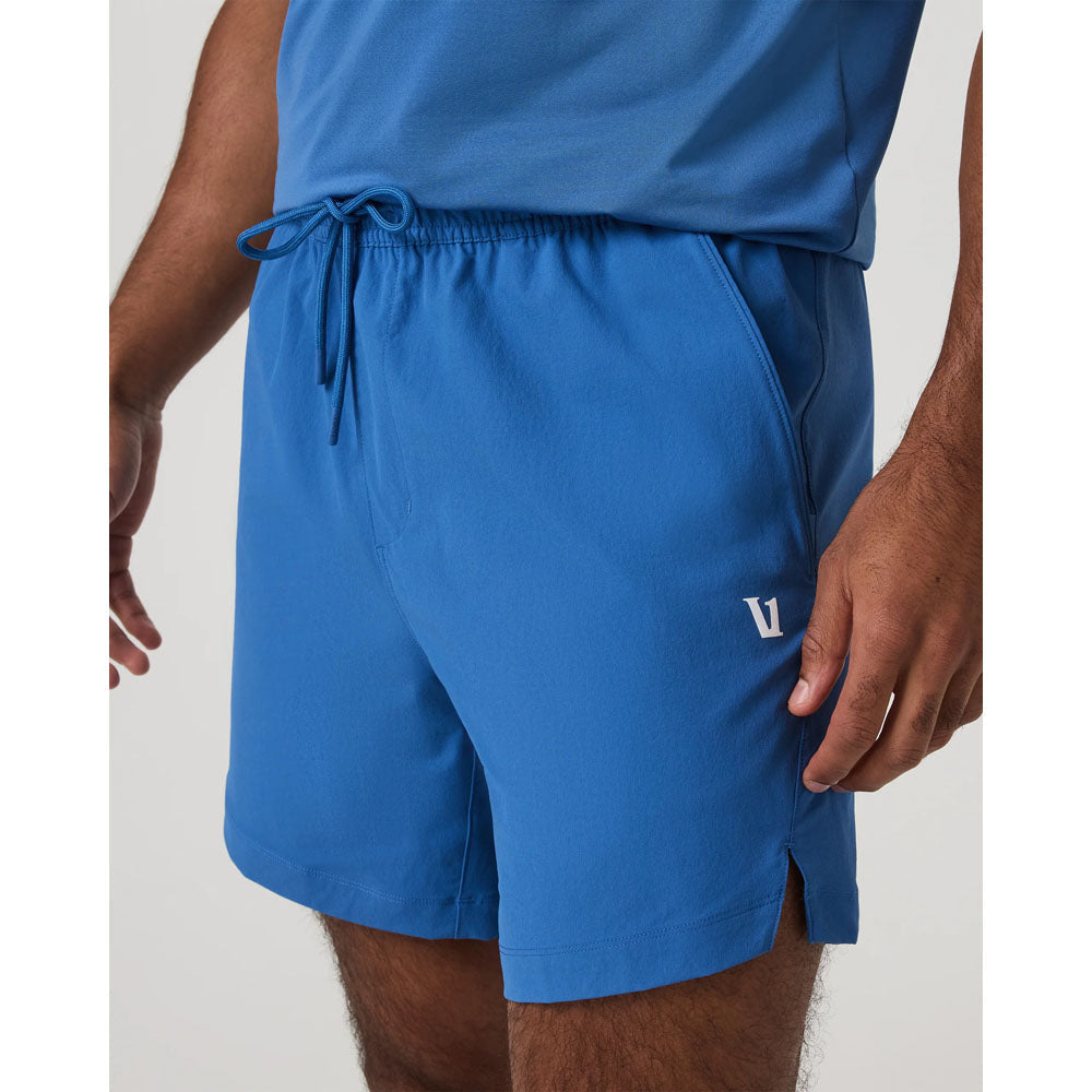 Vuori Mens Crosscourt Short Unlined 7 Court Blue