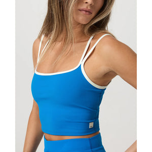 Vuori Womens Daily Layered Tank Regatta Blue