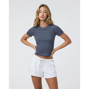 Vuori Womens Mudra Fitted Tee Azure