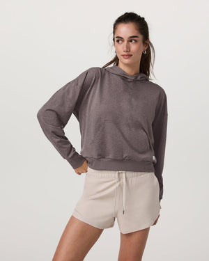 Vuori W Halo Modern Pullover Hoodie HHB Huckleberry Heather