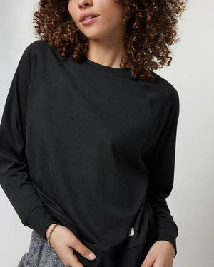 Vuori W LS Halo Crew HBK Black Heather