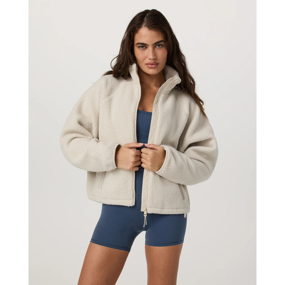 Vuori Womens Alpine Full Zip Jacket Bone