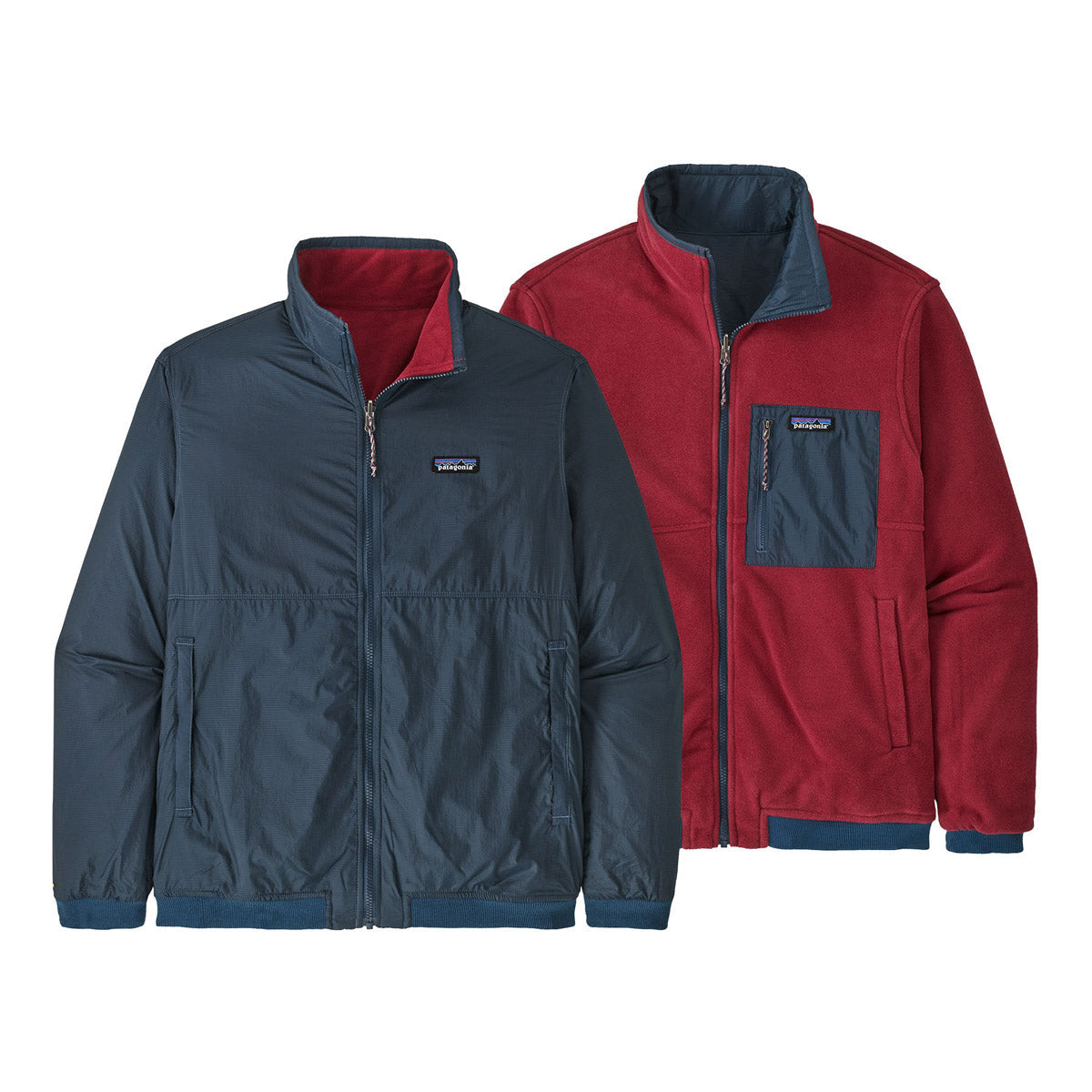 Patagonia Men's Reversible Shelled Microdini Jacket Tidepool Blue