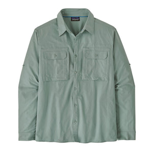 Patagonia Mens Long-Sleeved Self Guided Sun Shirt Thermal Blue