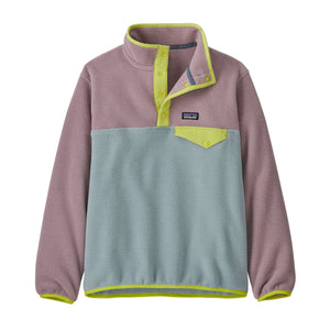 Patagonia Kids' Lightweight Synchilla Snap-T Fleece Pullover Thermal Blue