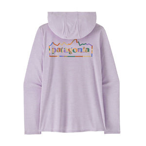 Patagonia Womens Capilene Cool Daily Graphic Hoody Unity Fitz: Foxglove Purple