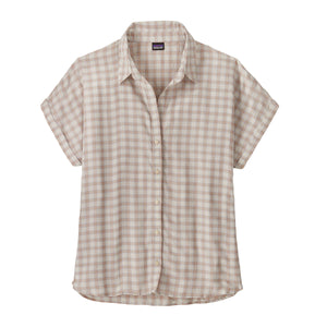 Patagonia Womens Lightweight A/C Shirt Fresh Water: Fleck Blue