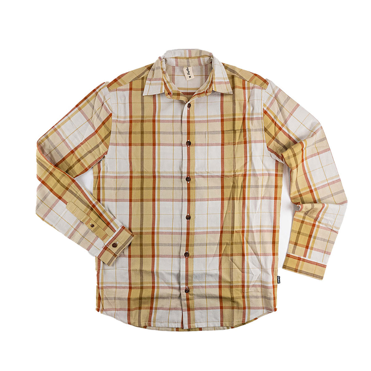 Fayettechill Crosses Shirt Rusted Ochre Plaid
