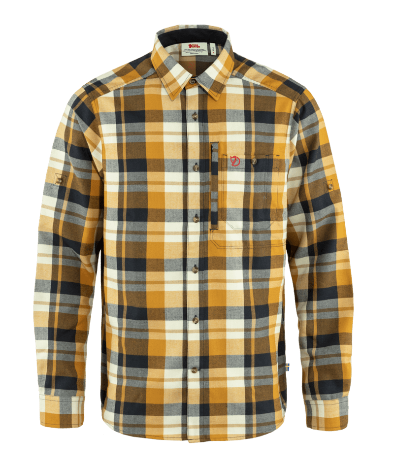 Fjallraven Men's Fjallglim Shirt 232-555 Buckwheat Brown-Dark Navy