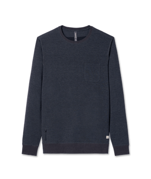 Vuori Men's Jeffreys Pullover HWA Walnut Heather