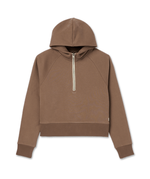 Vuori W Restore 1/2 Zip Hoodie EBR Elderberry