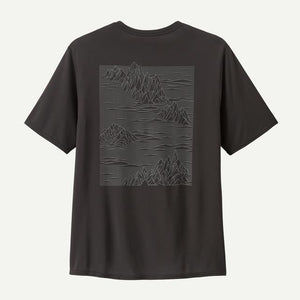 Patagonia Mens Capilene Cool Daily Graphic Shirt SSPB Strataspire: Black