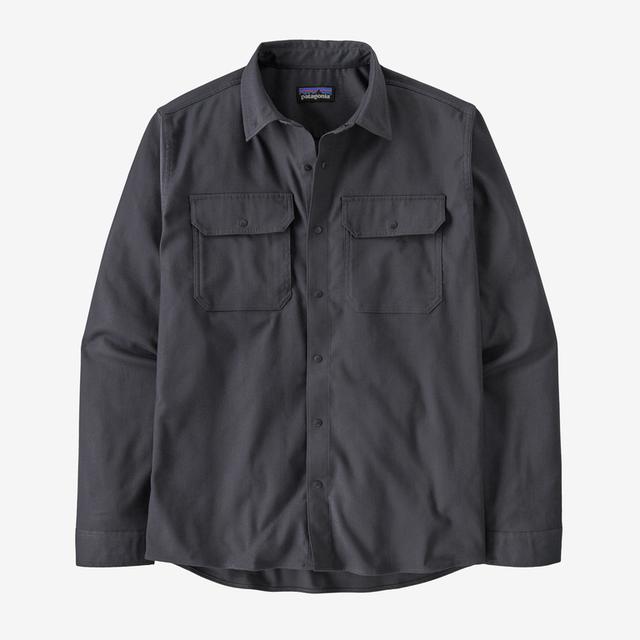 Patagonia M Canyonite Flannel Shirt SMDB Smolder Blue
