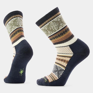 Smartwool Mens Everyday Fair Isle Sweater Crew Socks 003 Charcoal