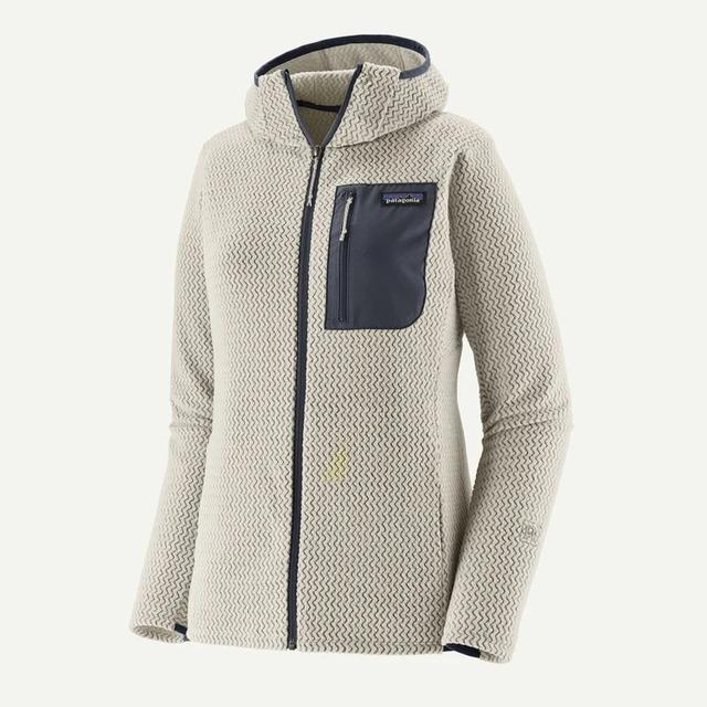 Patagonia Womens R1 Air Full-Zip Hoody BCW Birch White