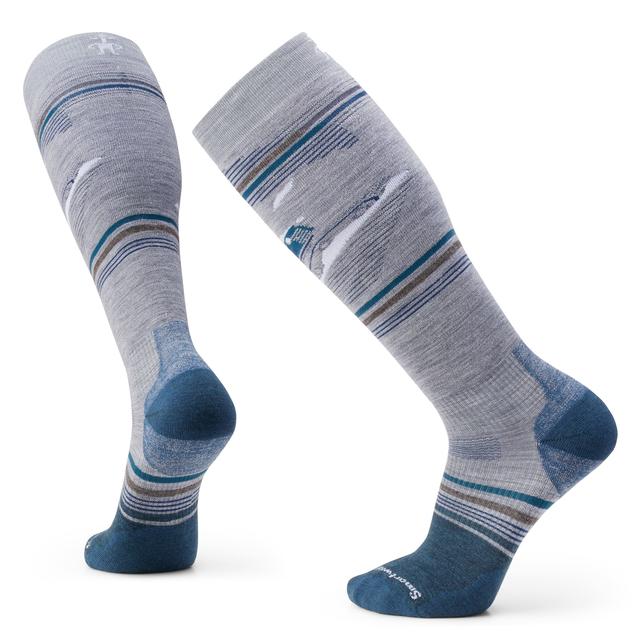 Smartwool Womens Snowboard Targeted Cushion Over The Calf Socks ight Gray / L