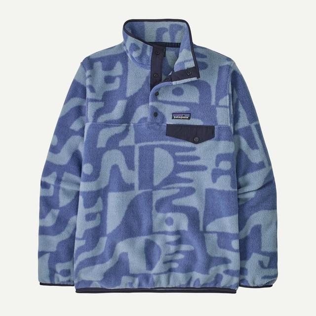 Patagonia Womens Lightweight Synchilla Snap-T Pullover TBE Mother Tree: Barnacle Blue / M