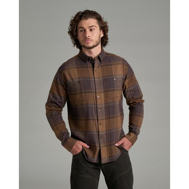 Kuhl Mens Fugitive Flannel Shirt BRBU Bronze Blue
