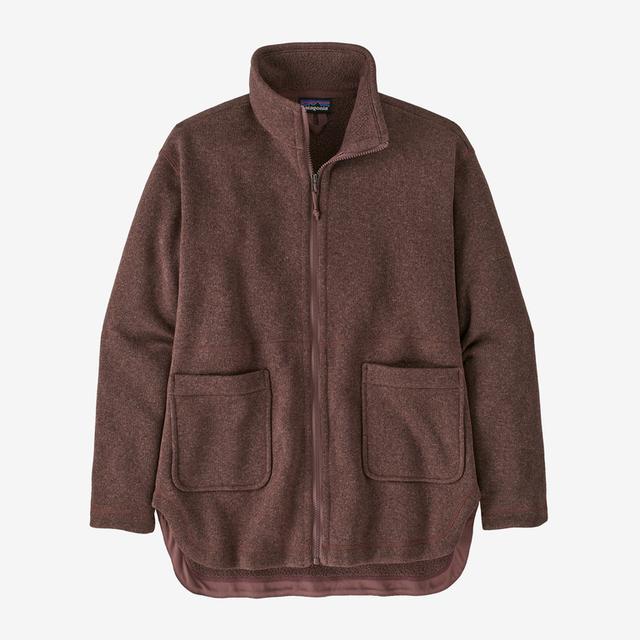 Patagonia W Better Sweater Oversized Coat TPGN Torrey Pine Green
