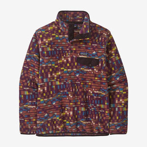 Patagonia Womens Lightweight Synchilla Snap-T Pullover Fitz Roy Patchwork: Night Plum