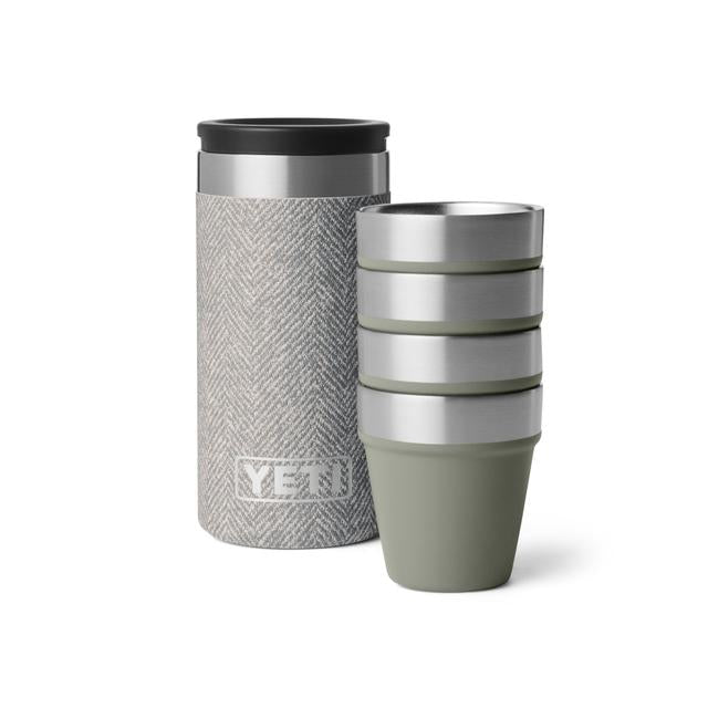 Yeti Shot Glasses with Carrying Case Riverhead Green