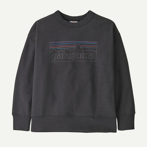 Patagonia Kids Crew Sweatshirt P-6 Outline: Ink Black