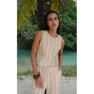 Z Supply W Sloane Knit Striped Top CUD Cloud