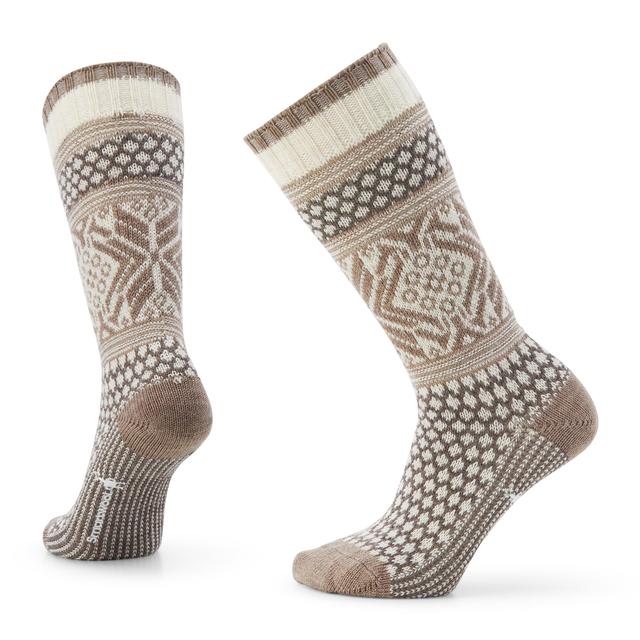Smartwool Womens Everyday Popcorn Snowflake Pattern Crew Socks A81 oonbeam / M