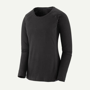 Patagonia Womens Capilene Midweight Crew Black