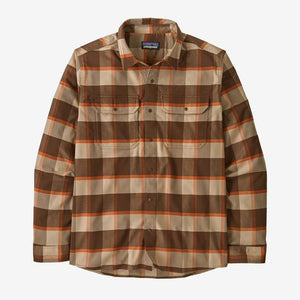 Patagonia M Canyonite Flannel Shirt CLMO Cliff's Edge: Molasses Brown