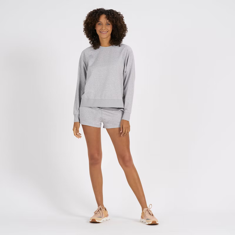 Vuori W LS Halo Crew PHG Pale Grey Heather