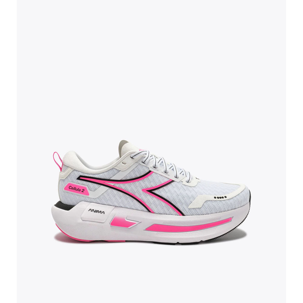 Diadora Womens Cellula 2 White/Black/Pink FL