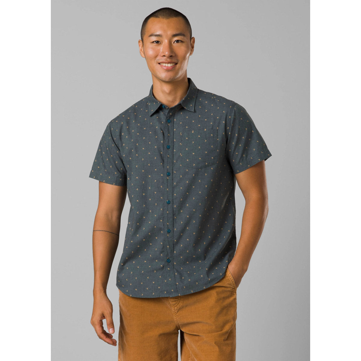 Prana Men's Tinline Shirt Bluefin Tail